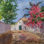 Summer Solace painted using Water Colours