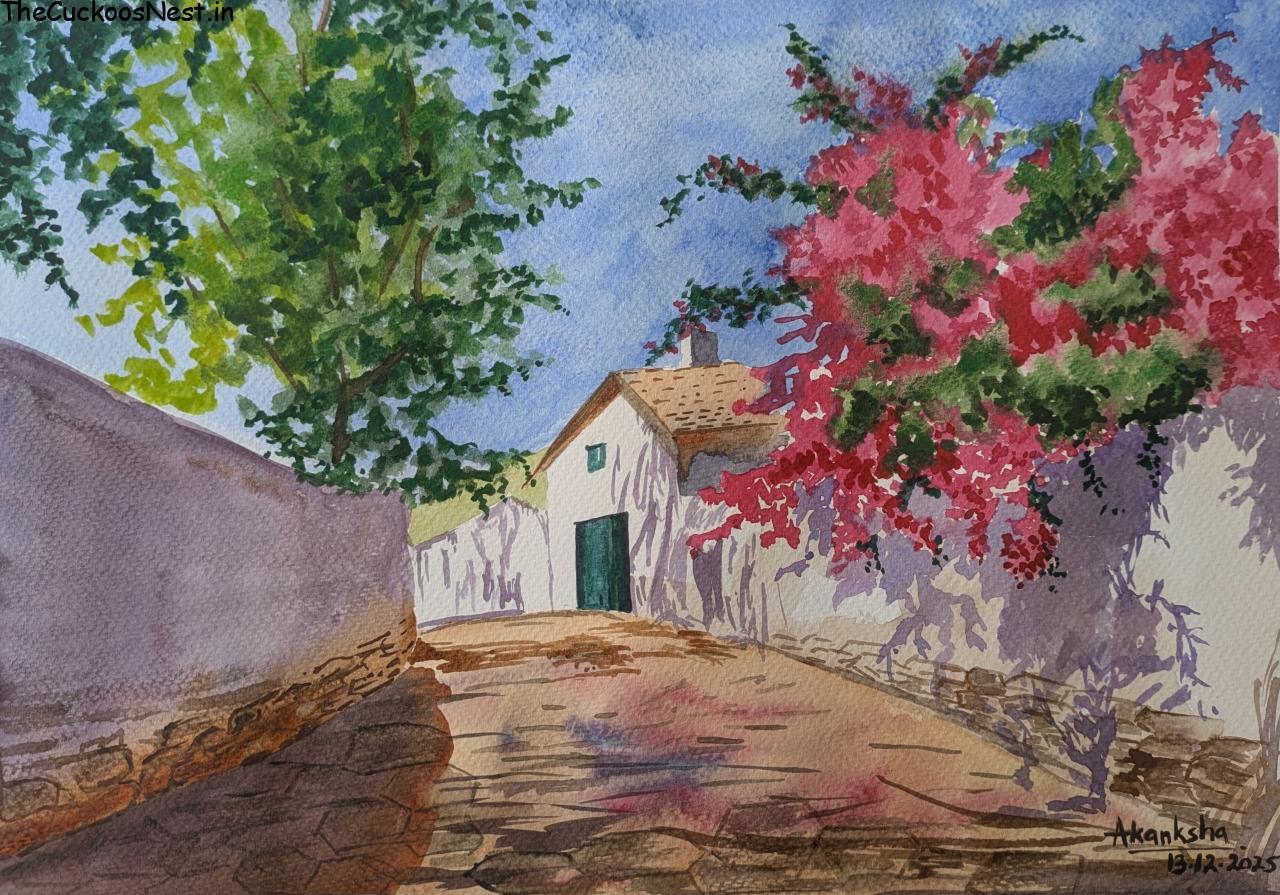 Summer Solace painted using Water Colours