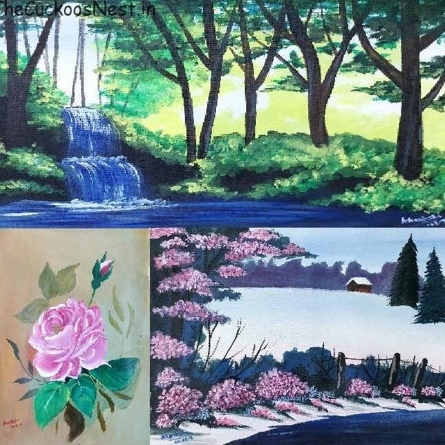 Acrylic Artwork - The Cuckoo's Nest - A collection of paintings by Akanksha done using acrylic colours.