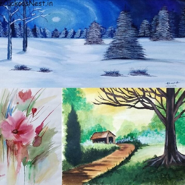 Poster Artwork - The Cuckoo's Nest - A collection of paintings by Akanksha done using poster colours.